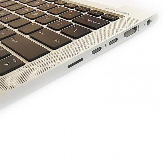 Carcasa superioara cu tastatura palmrest Laptop, HP, EliteBook 735 G7, 737 G7, 830 G7, 835 G7, M21674-001, 46071-001, M08701-001, M08701-B31, cu finger print, iluminata, layout US Carcasa Laptop