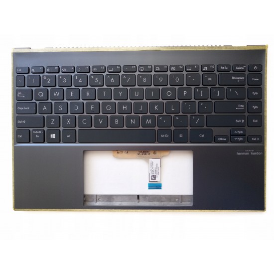 Carcasa superioara cu tastatura palmrest Laptop, Asus, ZenBook 13 UX325E, UX325EA, UX325JA, 90NB0SL1-R30UI0, 90NB0SL1-R30UI1, iluminata, layout US