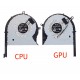 Set coolere Laptop Gaming, Asus, ROG GL503GE, DFS593512MN0T, DFS2013121A0T, 12V, 0.7A, 4 pini