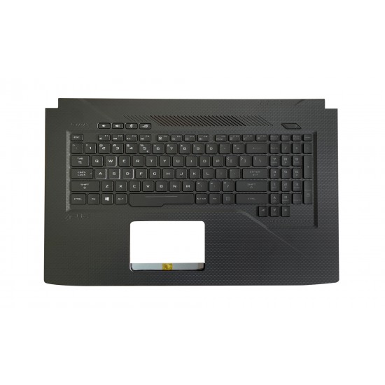 Carcasa superioara cu tastatura palmrest Laptop, Asus, ROG Strix GL703VM, iluminata RGB, 90NB0GL1-R31US, layout US Carcasa Laptop