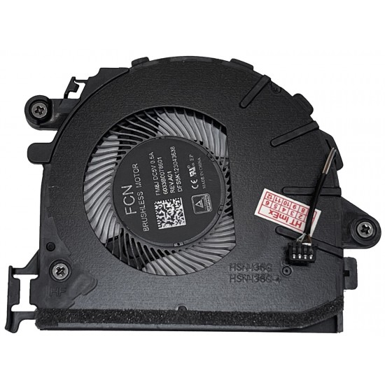 Cooler Laptop, HP, EliteBook 6033B0090801, FNJK, HSN-I41C, HSN-I41C-4, DFS5K123043638, EG50040S1-1C191-S9A, 6033B0090501, 5V, 0.5A, 2.25W