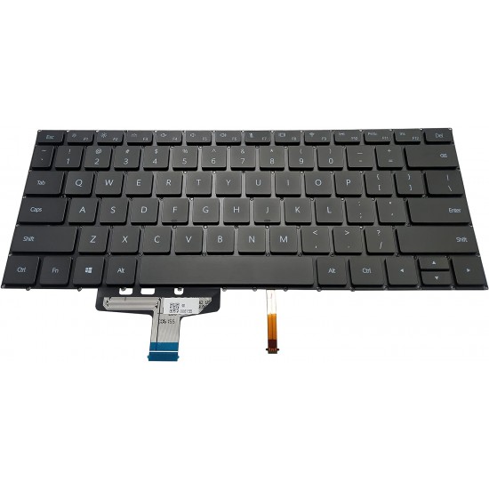 Tastatura Laptop, Huawei, MateBook 13 HN-W19L, HN-W19R, KPL-W00, KPR-W19, KPR-W29, KPRC-W10L, VLR-W19, VLR-W19L, VLR-W19P, VLT-W50, VLT-W60, WRT-W19, WRT-W19L, WRT-W29, WRT-W29L, iluminata US