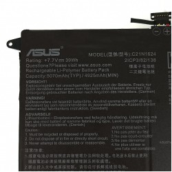 Baterie Laptop, Asus, ZenBook Q325, Q325U, Q325UA, Q325UAR, 0B200-02420000, 2ICP3/82/138, C21N1624, 7.7V, 5070mAh, 39Wh