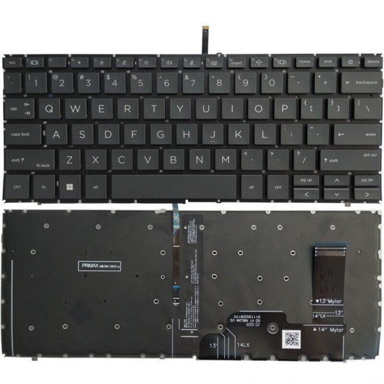 Tastatura Laptop, HP, EliteBook 840 G10, M93407-001, iluminata, layout US