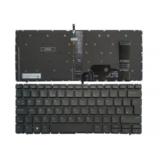 Tastatura Laptop, HP, EliteBook 830 G9, iluminata, layout UK Tastaturi noi