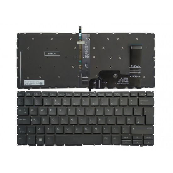 Tastatura Laptop, HP, EliteBook 840 G10, iluminata, layout UK Tastaturi noi