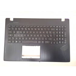 Carcasa superioara cu tastatura palmrest Laptop, Asus, ROG GL553, GL553V, GL553VW, GL55VE, GL553VD, GL553VD, FX53VD, FX553VD, ZX53VD, iluminata RGB, layout IT (italiana)