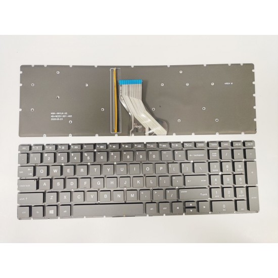 Tastatura compatibila Laptop, HP, Spectre X360 15-DF, 15-CH, iluminata, layout US Tastaturi noi