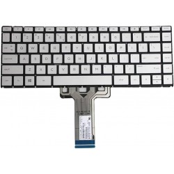 Tastatura Laptop, HP, 240 G6, 245 G6, 246 G6, TPN-W125, TPN-Q186, TPN-Q189, TPN-C131, iluminata, argintie, layout US