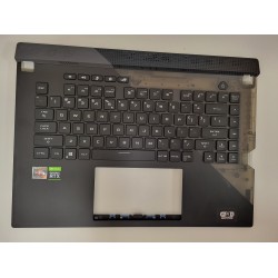 Carcasa superioara cu tastatura palmest Laptop, Asus, ROG Strix Scar 15 G533QM, G533QR, G533QS, iluminata RGB, 0KNR0-4630UI00, 90NR0541-R31UI0, layout US