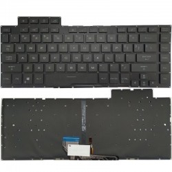 Tastatura Laptop Gaming, Asus, ROG Zephyrus S GX502GV, GX502GW, GX502LWS, GX502LXS, iluminata, conector RGB 20 pini, layout US