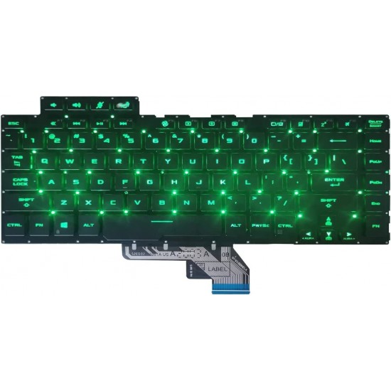 Tastatura Laptop, Asus, Zephyrus ROG G15 GA502, GA502D, GA502DU, GA502GV, GA502I, GA502IU, GA502IV, iluminata, layout US