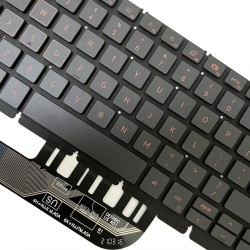 Tastatura Laptop, Dell, Vostro 15 3500, 3501 (2021), iluminata, portocalie, layout US