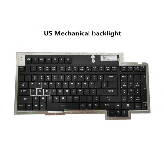 Tastatura mecanica Laptop Gaming, Asus, ROG GX800, GX800V, GX800VH, GX800VHK, 0KNB0-L611US00, iluminata, layout US