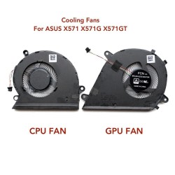 Set coolere Laptop, Asus, X571GT, X571GD, X571LH, X571LI, DFS2000054M0T EP, DQ5D587G000 2R, DFS2000054L01 EP, DQ5D517G000 2B, 5V, 0.5A
