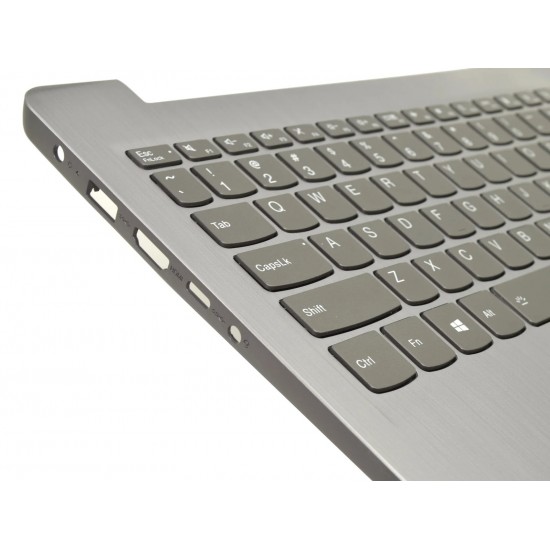 Carcasa cu tastatura palmrest Laptop, Lenovo, IdeaPad 3-15ITL6 Type 82H8, 5CB1B69154, AP21P000630, iluminata, artic grey