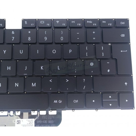 Tastatura Laptop, Huawei, MateBook 14 KLVC-WFH9L, KLVC-WFE9L, KLVL-WFH9, HBB-WAE9PHNL, NbB-WAH9P, WAE9P, WAQ9R, HLY-W29RL, iluminata, layout UK Tastaturi noi