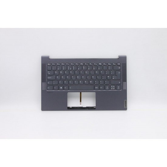 Carcasa superioara cu tastatura palmrest Laptop, Lenovo, Yoga Slim 7-14ARE05 Type 82A2, 5CB0Z32126, iluminata, layout UK