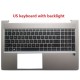 Carcasa superioara cu tastatura palmrest Laptop, HP, ZHAN 66 PRO 15 G4, M21742-001, M21740-B31, M21742-B31, M22004-B31, iluminata, layout US Carcasa Laptop