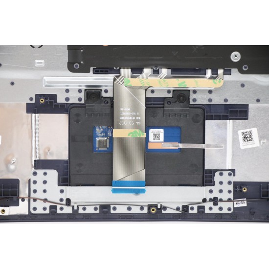 Carcasa superioara cu tastatura palmrest Laptop, Lenovo, IdeaPad 3-17IML05 Type 81WC, 5CB0X56776, AM1JX000, albastra, layout UK