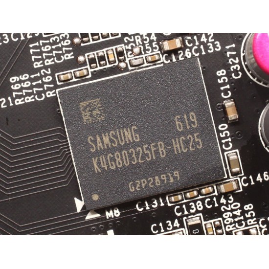 Kit 6x memorii video Samsung GDDR5 256Kx32-25 K4G80325FB-HC25 Chipset