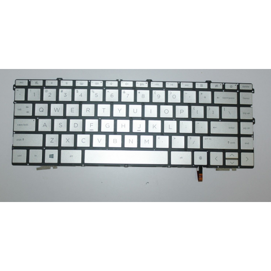 Tastatura Laptop, HP, Envy 13-AY, 13-BA, 13T-BA, 13-BD, 13M-DB, TPN-C145, TPN-C147, iluminata, argintie, layout US Tastaturi noi