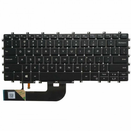 Tastatura Laptop, Dell, 02TDW6, 2TDW6, 0HC1GN, NSK-EPABC, PK13247A00, PK132471A01, iluminata, layout US Tastaturi noi