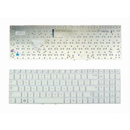 Tastatura Samsung NP300E5C alba fara rama us Tastaturi noi