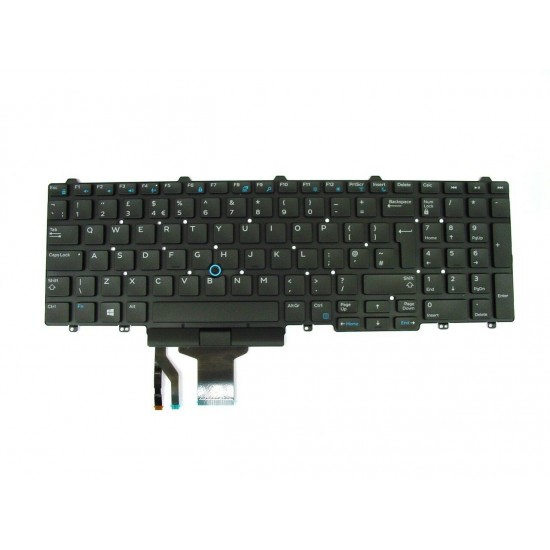 Tastatura Dell 0JX78 fara rama cu mouse pointer uk Tastaturi noi