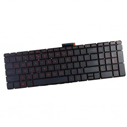 Tastatura Laptop, HP, Pavilion 250 G6, 256, 17-G, 17AB, M6-AR, M7-N, iluminata, rosie, layout US