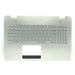 Carcasa superioara palmrest cu Tastatura Laptop Asus G58 argintie iluminata us