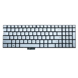 Tastatura Laptop Asus Zenbook Q504 argintie iluminata