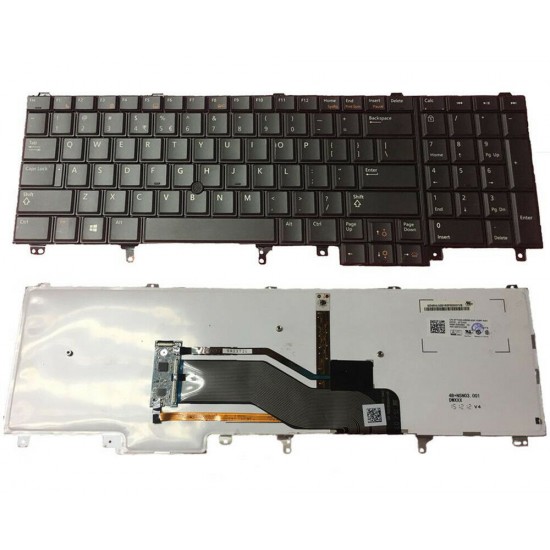 Tastatura Laptop, Dell, Precision M4700, M6700, iluminata, cu mouse pointer, US Tastaturi noi