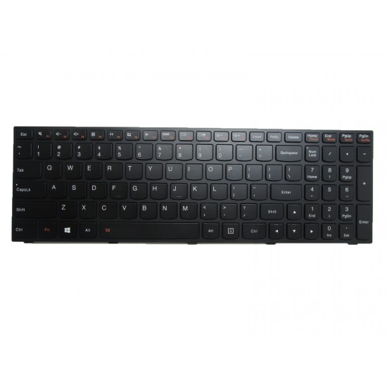Tastatura Laptop, Lenovo, IdeaPad 500-15ISK, 500-15ACZ, 300-15ISK, 300-15IBR, 300-17ISK, iluminata, neagra, layout US Tastaturi noi