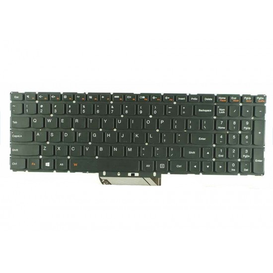 Tastatura Laptop, Lenovo, Ideapad 500S-15ISK, iluminata, US Tastaturi noi