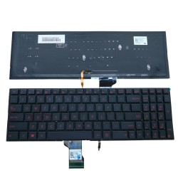 Tastatura Laptop, Asus, N501, N501J, N501JW, N501JM, N501VW, Q501, Q501L, Q501LA, N541, N541L, N541LA, cu iluminare, layout US