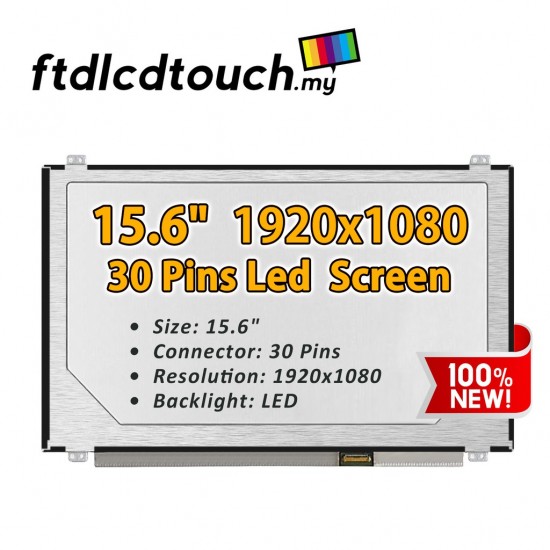 Display compatibil Laptop, HB156FH1-301, HB156FH1-401, HB156FH1-402, B156XTN03.8, N156HCE-EAA, B156HAN04.2, NV156FHM-N41, NV156FHM-N42, NV156FHM-N46, 15.6 inch, LED, slim, FHD, 360mm latime, 30 pini Display Laptop