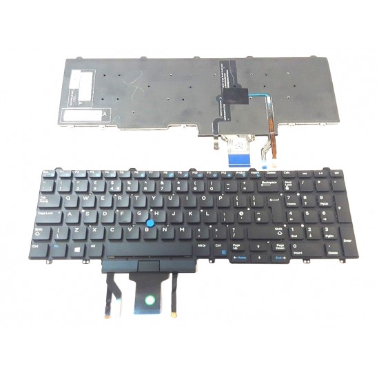 Tastatura Dell 0JX78 iluminata fara rama cu mouse pointer uk Tastaturi noi