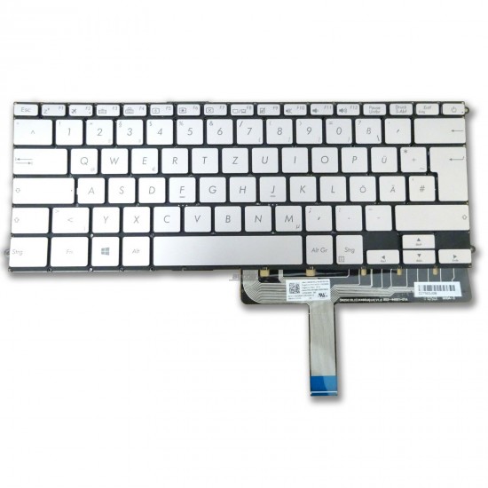 Tastatura Laptop Asus ZenBook 3 Deluxe UX490U iluminata SP (UK) silver Tastaturi noi