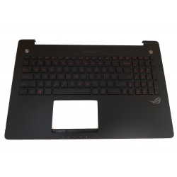 Carcasa superioara cu tastatura iluminata palmrest Laptop, Asus, N550, N550LF, N550JA, N550JK, N550JV, N550JX