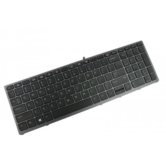 Tastatura Laptop, HP, Zbook 17 G4, 848311-001, cu iluminare, layout US