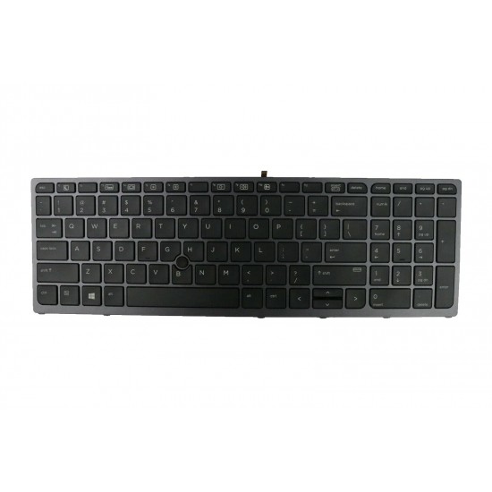 Tastatura Laptop, HP, Zbook 17 G4, 848311-001, cu iluminare, layout US