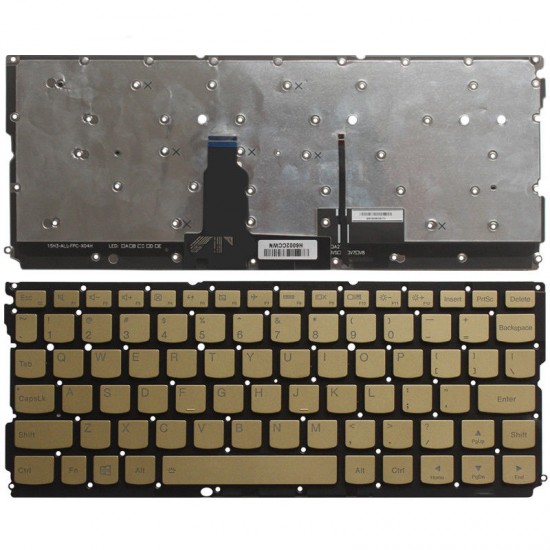 Tastatura iluminata laptop Lenovo Yoga 900S-12isk gold Tastaturi noi