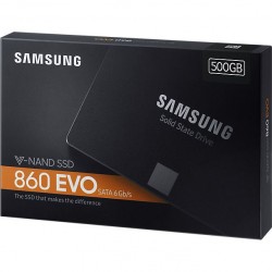 Solid State Drive (SSD) Samsung 860 EVO, 500GB, 2.5", SATA III, TLC, 3D V-NAND, MZ-76E500B/EU