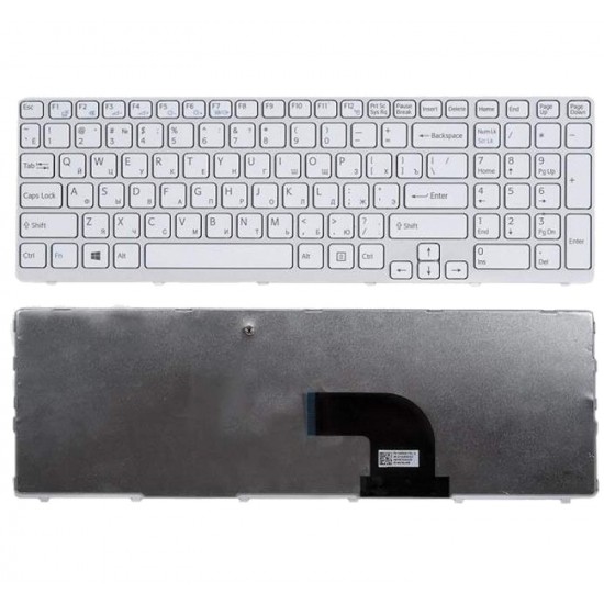 Tastatura Laptop, Sony, Vaio SVE15, SVE151, SVE152, SVE153, alba, layout US