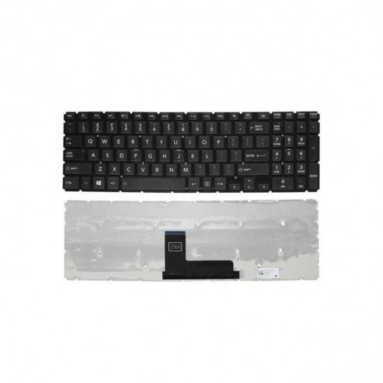 Tastatura Laptop, Toshiba, Satellite L50-B-1DH, fara rama, neagra, US Tastaturi noi