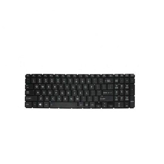 Tastatura Laptop, Toshiba, Satellite C55-C-1E4, fara rama, neagra, US Tastaturi noi