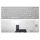Tastatura Laptop, Toshiba, Satellite L50-B, fara rama, alba, US Tastaturi noi