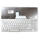 Tastatura Laptop, Toshiba, Satellite L50-C, fara rama, alba, UK Tastaturi noi