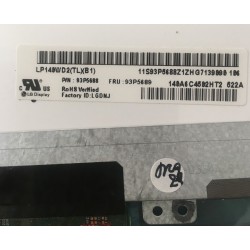 Display Laptop, Lenovo, ThinkPad T420, T430, LP140WD2(TL)(B1), N140FGE-EA2 Rev C1, LTN140KT03-403, B140RW02 V.1, 93P5693, 04w3921, 04x5023, 14 inch, slim, 40 pin, HD+ 1600x900